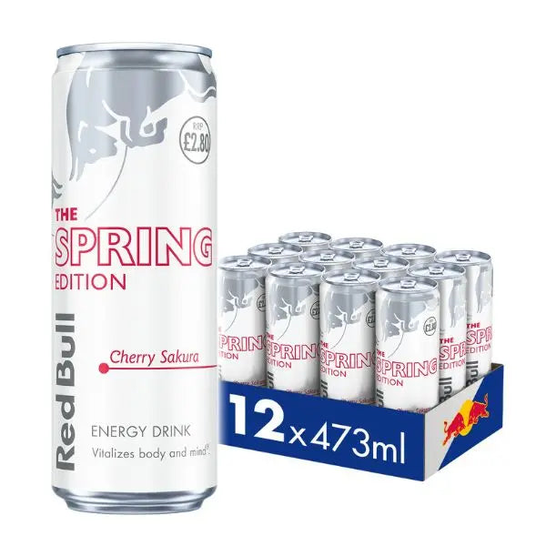 Red Bull Spring Edition Cherry Sakura Energy Drink new Flavour