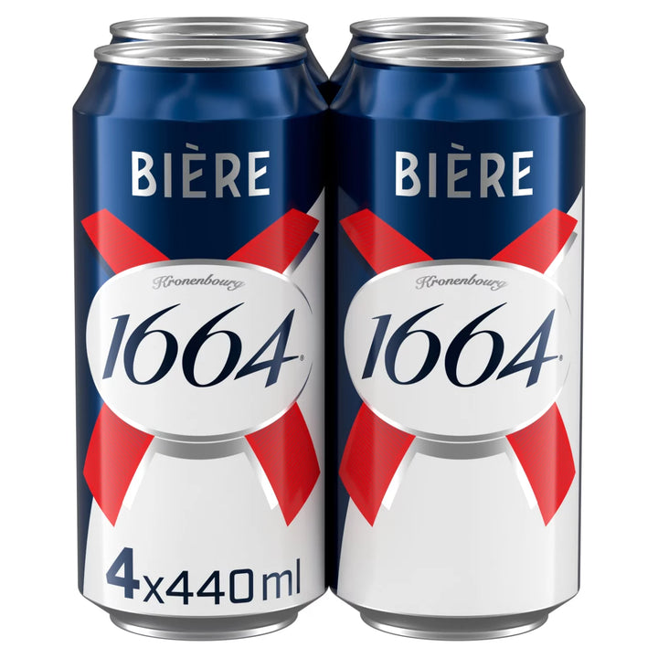 Kronenbourg 1664 Biere Beer Lager 4*440ml - 440ml