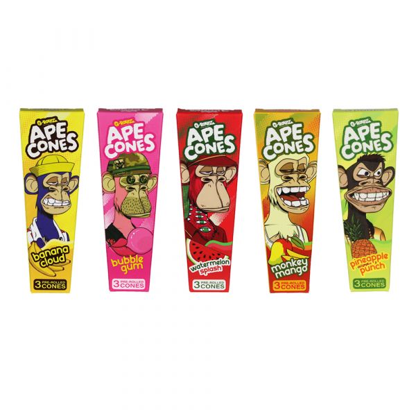 G-RollZ Ape Cones 3 pre-rolled kingsize cones ape3packcones