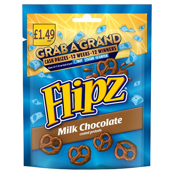 Flipz Coated Pretzel Snacks £1.49 PMP 80g