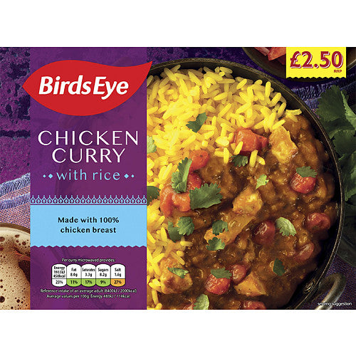 Birds Eye Chicken Curry 400g Price Marked £2.50