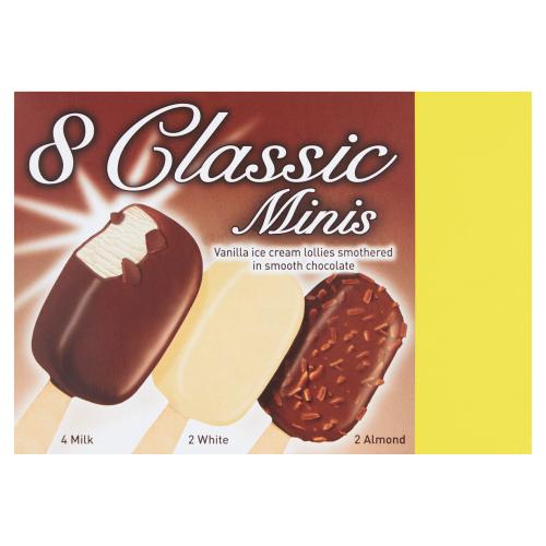 8 Classic minis Ice Cream Multipack Icecream