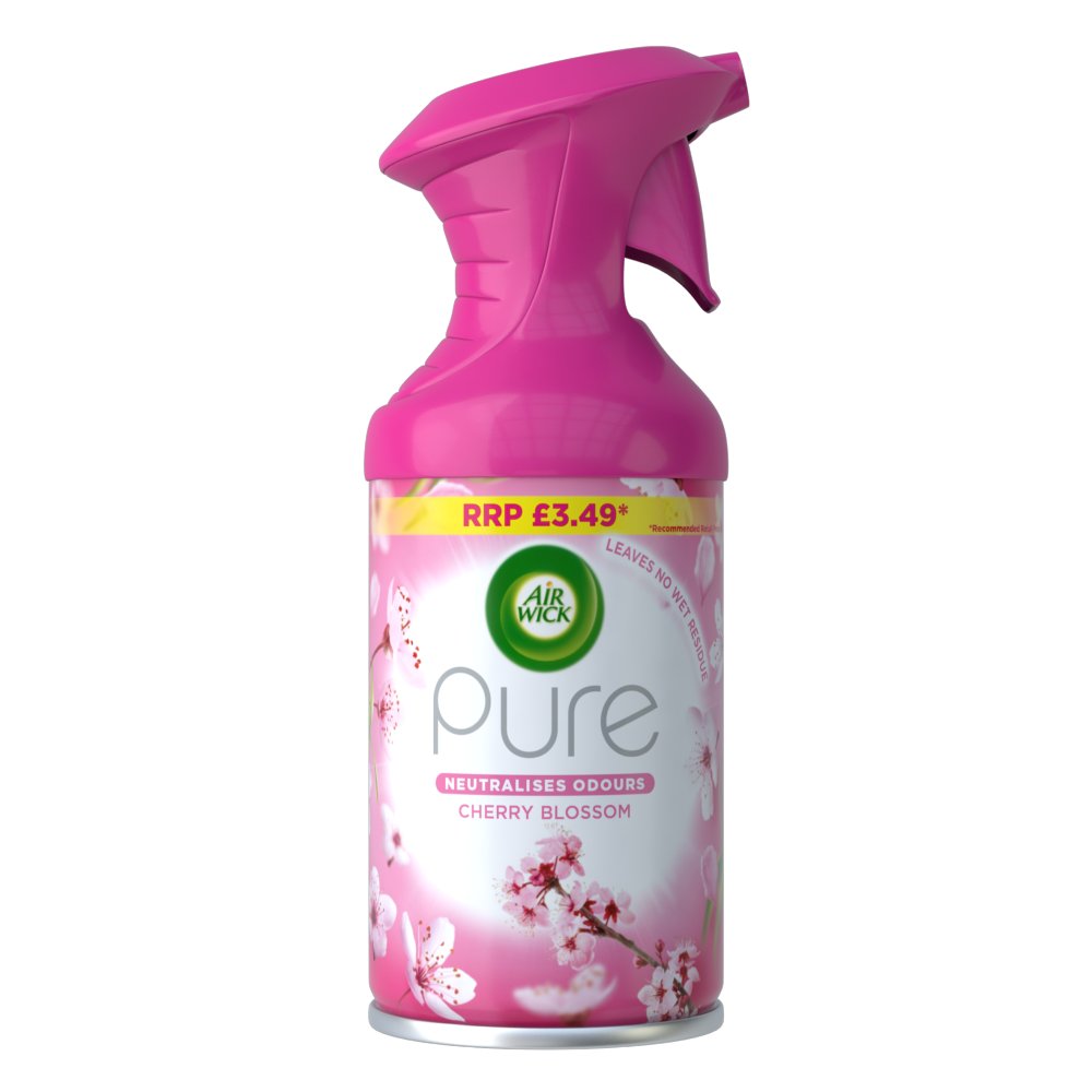 Air Wick Cherry Blossom Aerosol 250ml Neutralises odours £3.49 PM