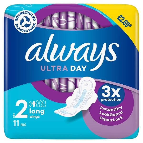 Always Ultra Quattro Long Plus PM £2.69 11's