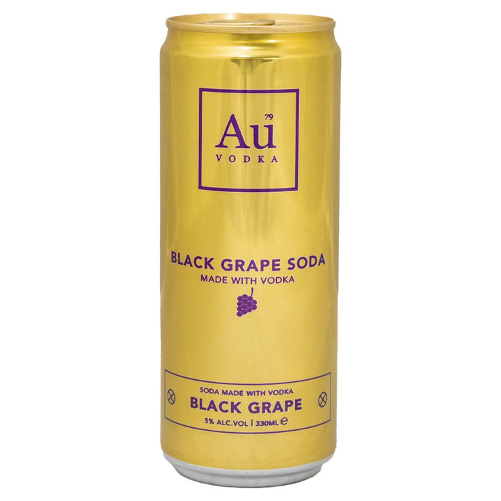 Au Vodka 330ml AUVODKACANS AUCANS AUMIXERS ALCHOLIC MIXERS cans - Black grape Soda