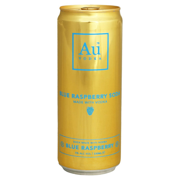 Au Vodka 330ml AUVODKACANS AUCANS AUMIXERS ALCHOLIC MIXERS cans - Blue Raspberry Soda