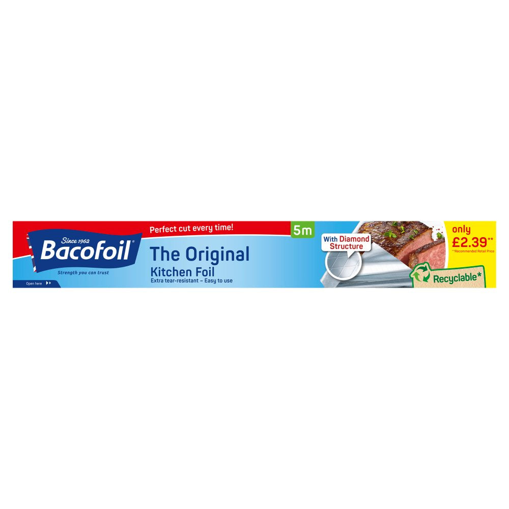 Bacofoil The Original Kitchen Foil 5m x 30cm £2.39