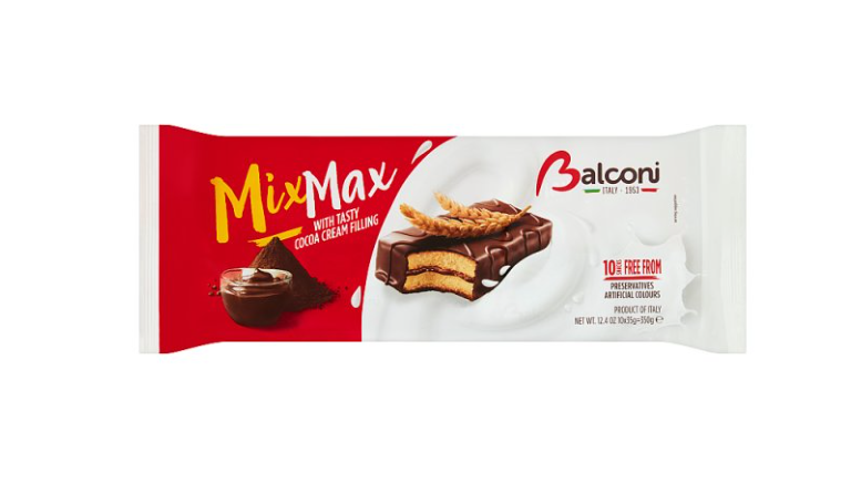 Balconi Mix Max with Tasty Cocoa Cream Filling 350g £1.99