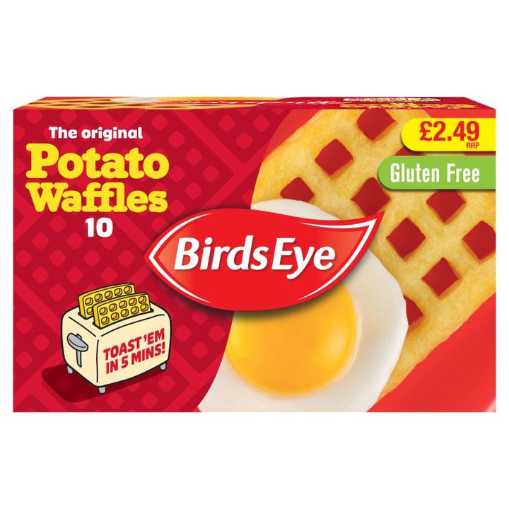 Birds Eye 10 Potato Waffles 567g Price Marked £2.49