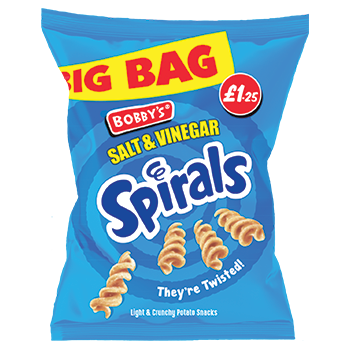 Bobbys Spirals Salt & Vinegar £1.25