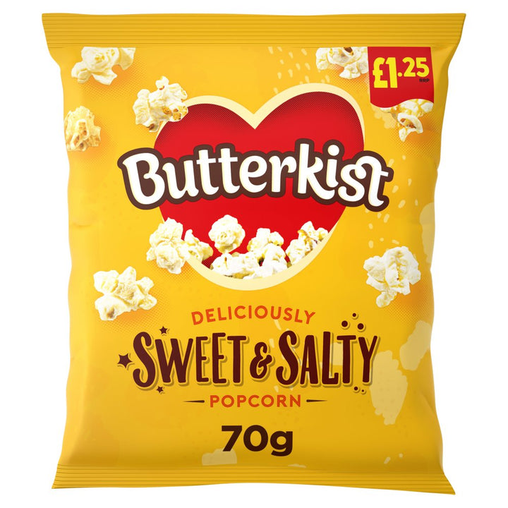 Butterkist Delicious Popcorn PM £1.25 - Sweet & Salt
