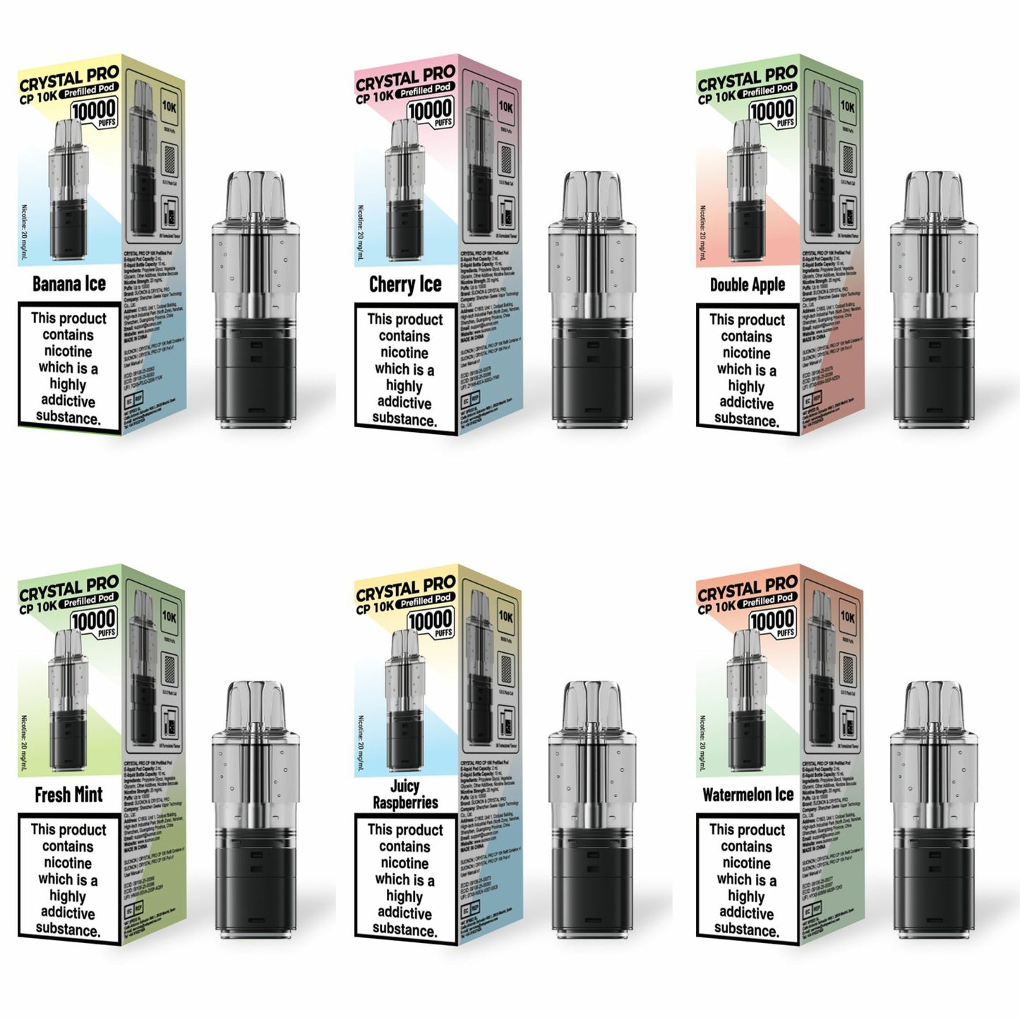 Crystal Pro CP 10k Refill Pods crystalcp10krefillpods 10k puffs pods crystal10kpods