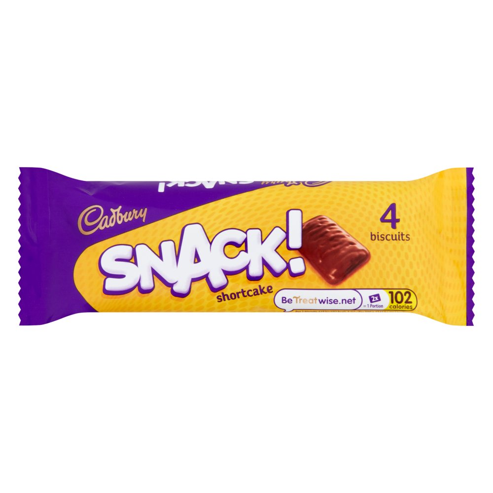 Cadbury Snack Shortcake Chocolate Biscuit, 40g 99p