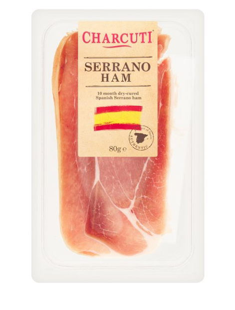 Charcuti Serrano Ham 80g £1.49