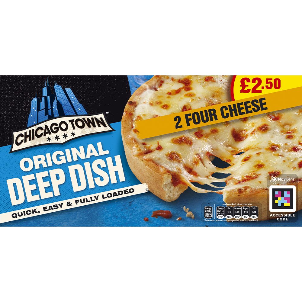 Chicago Town 2 Deep Dish Four Cheese 286g Price Marked £2.50