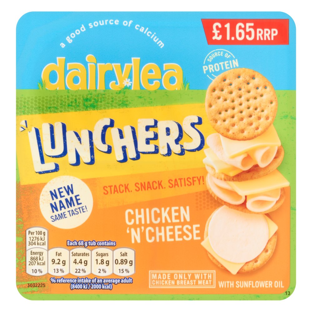 Dairylea Lunchers Chicken 'N' Cheese £1.65 PMP 68g
