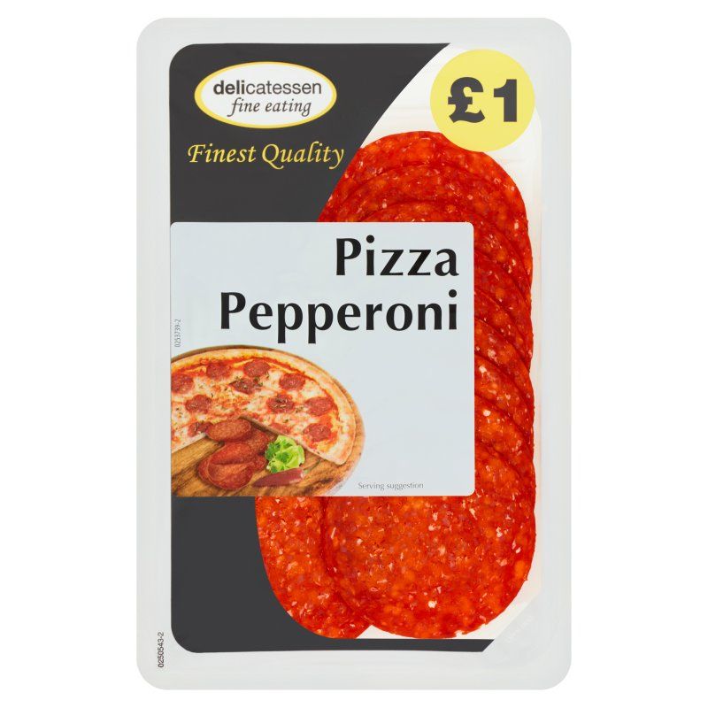 Delicatessen Fine Eating Sliced Pizza Pepperoni 80g Price Marked £1