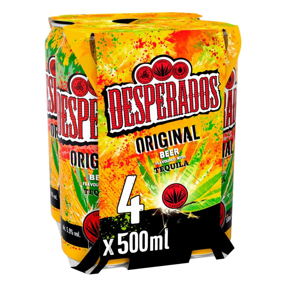 Desperados Tequila Lager Beer Can 4x500ml