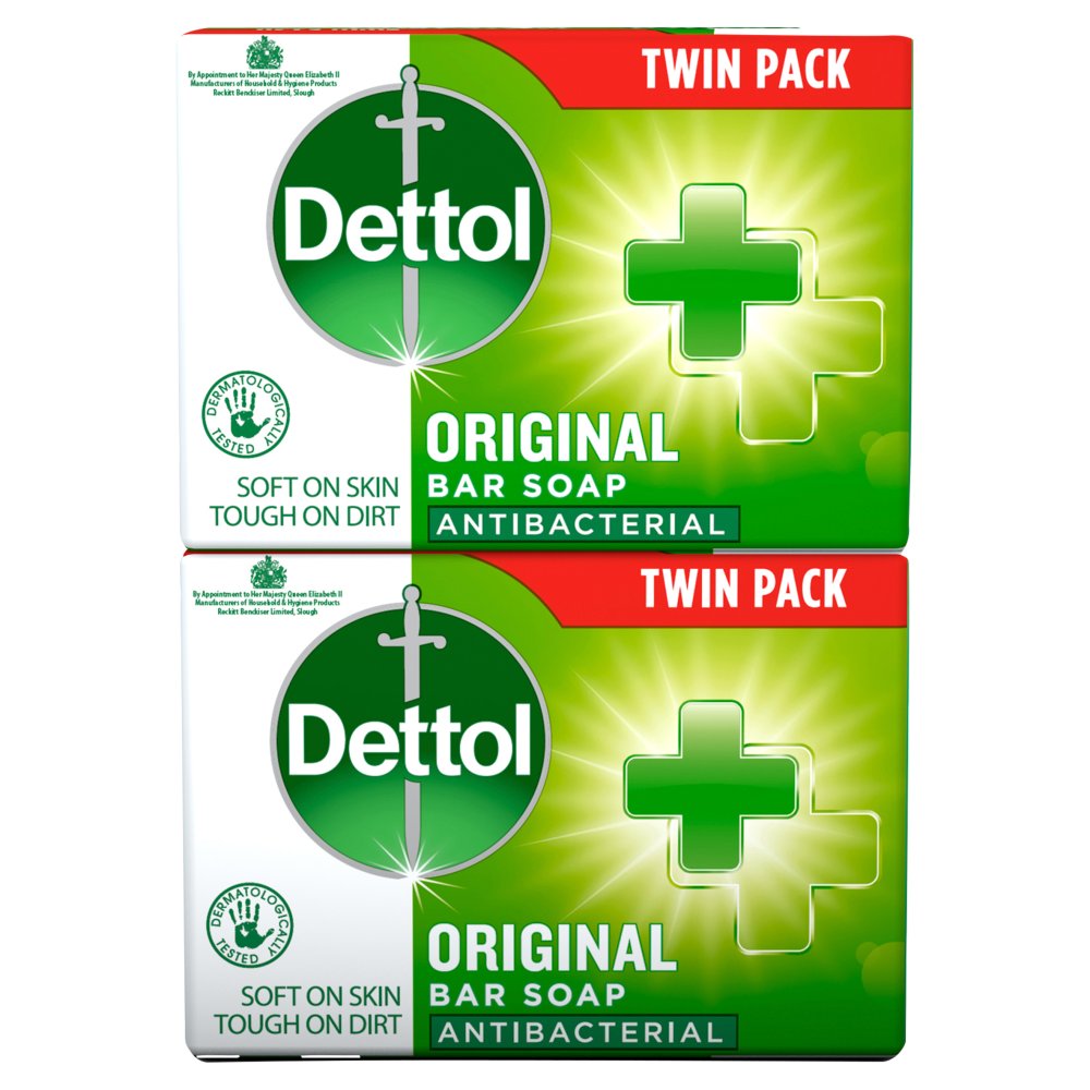 Dettol Antibacterial Bar Soap Original, Twin Pack