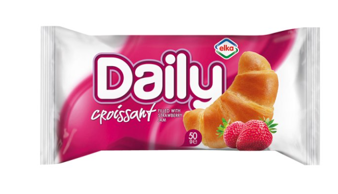 Elka Daily Croissant with Strawberry Filling 50g 0.79p