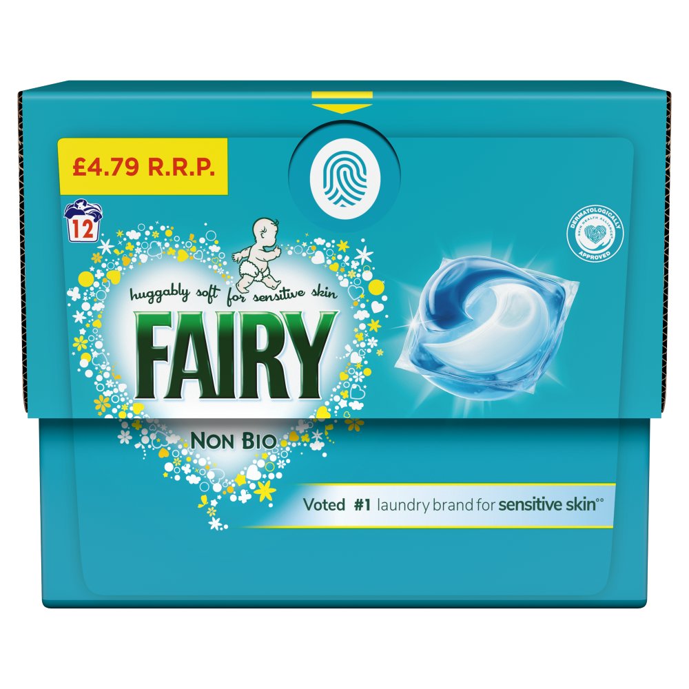 Fairy Non Bio PODS 12 Washes £4.79PM