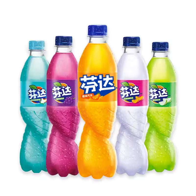 Chinese Fanta 500ml bottles chinesefantadrinks
