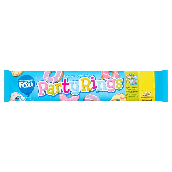 Foxs Party Rings £1.29 125g
