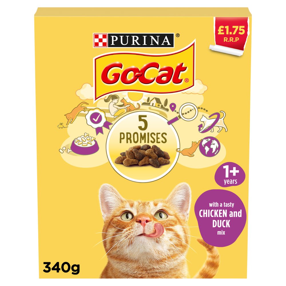 GO-CAT Dry Cat Food 340g PMP