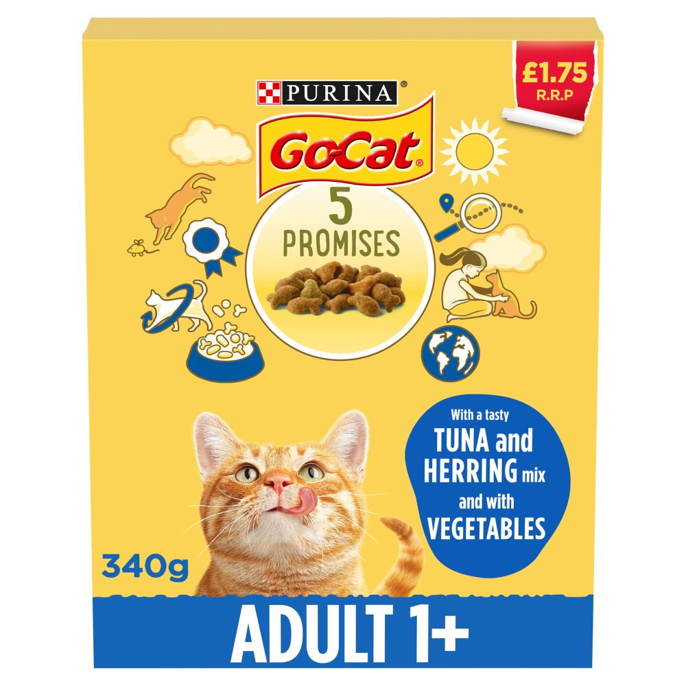 GO-CAT Dry Cat Food 340g PMP