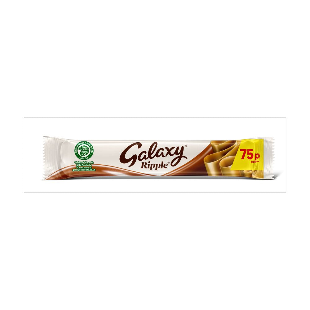 Galaxy Ripple Milk Chocolate Snack Bar £0.75 PMP 30g
