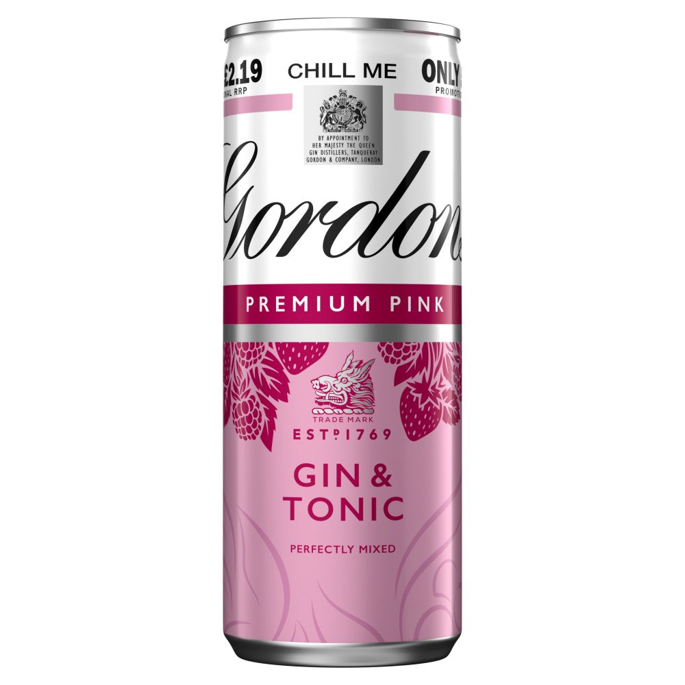 Gordon's Premium Gin & Tonic 250ml 5% vol £2.19 PMP