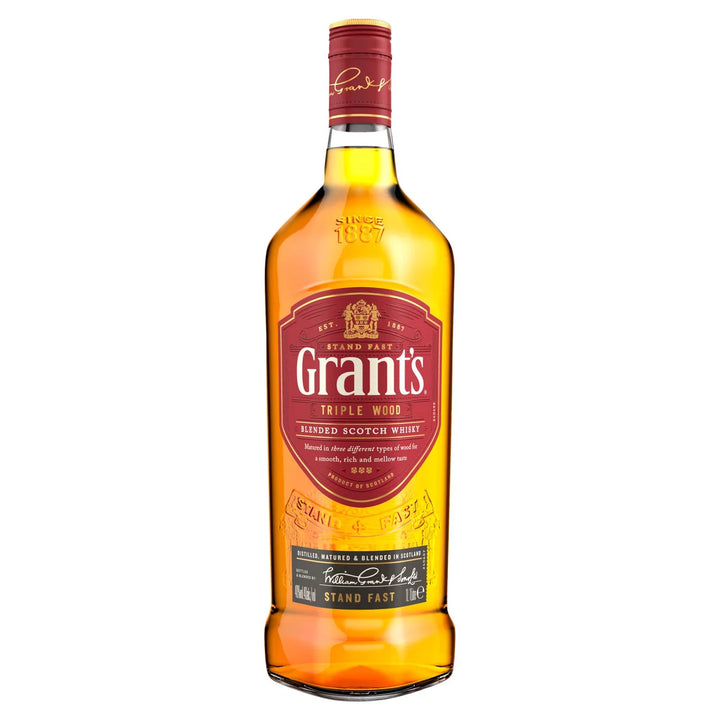 Grant's Triple Wood Blended Scotch Whisky - 1Ltr
