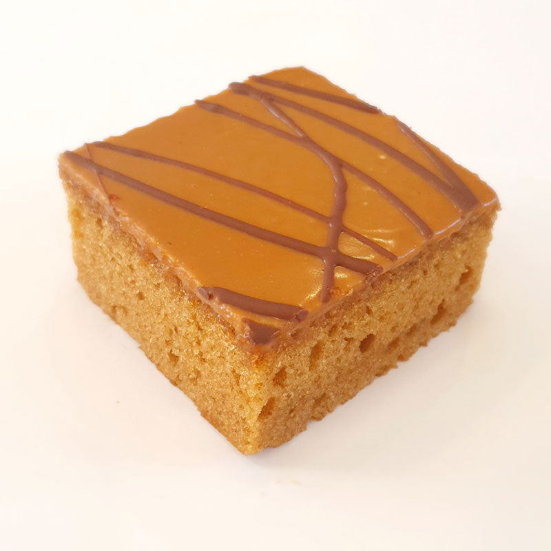 Hunts Bakery Toffee sponge layered with caramel fudge ice