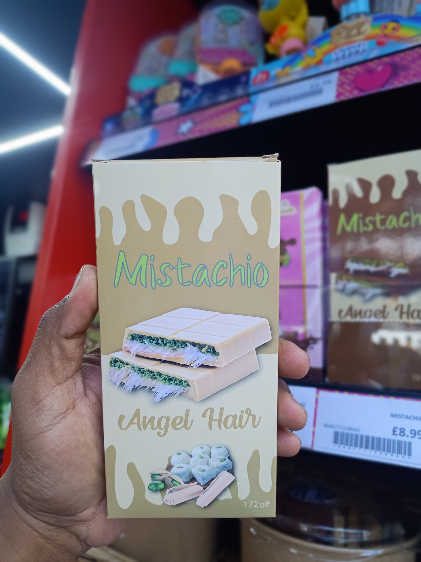 Mistachio Angel Hair Turkish Cotton Candy with Pistachio filling 172g