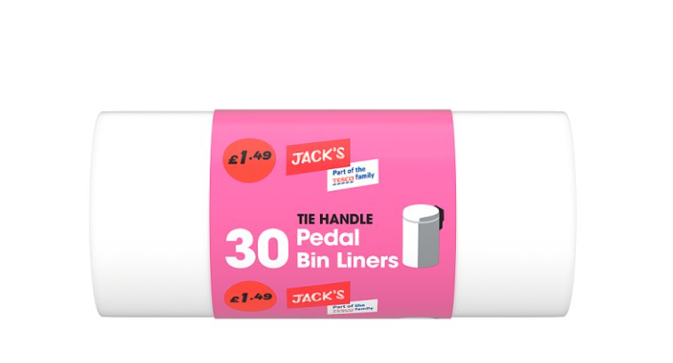Jacks 30 Pedal Bin Liners 1.49pm