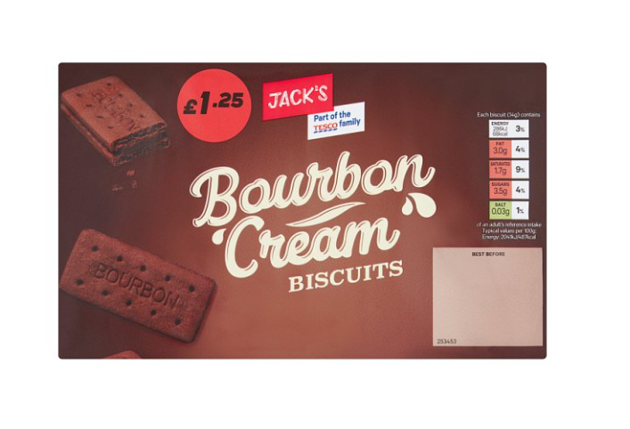 Jack's Bourbon Cream Biscuits 400g £1.25PM