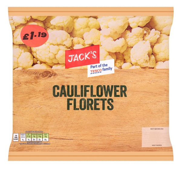 Jack's Cauliflower Florets 500g £1.19PM