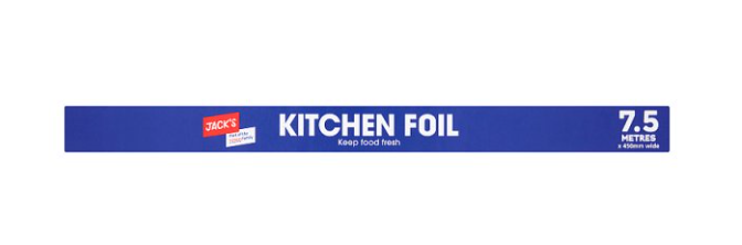 Jack's Kitchen Foil 7.5 Metres x 450mm Wide