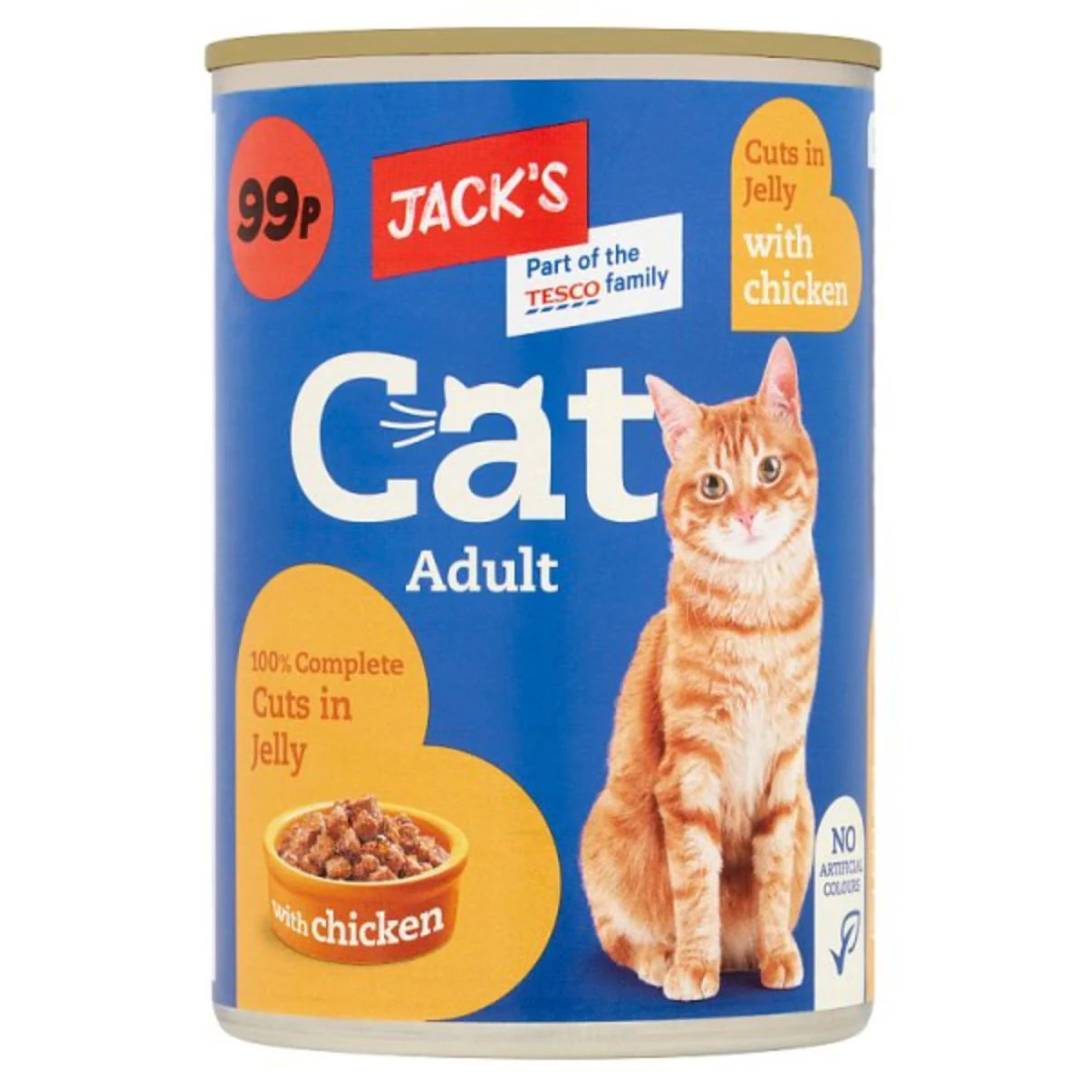 Jacks cat adult Tin 55p