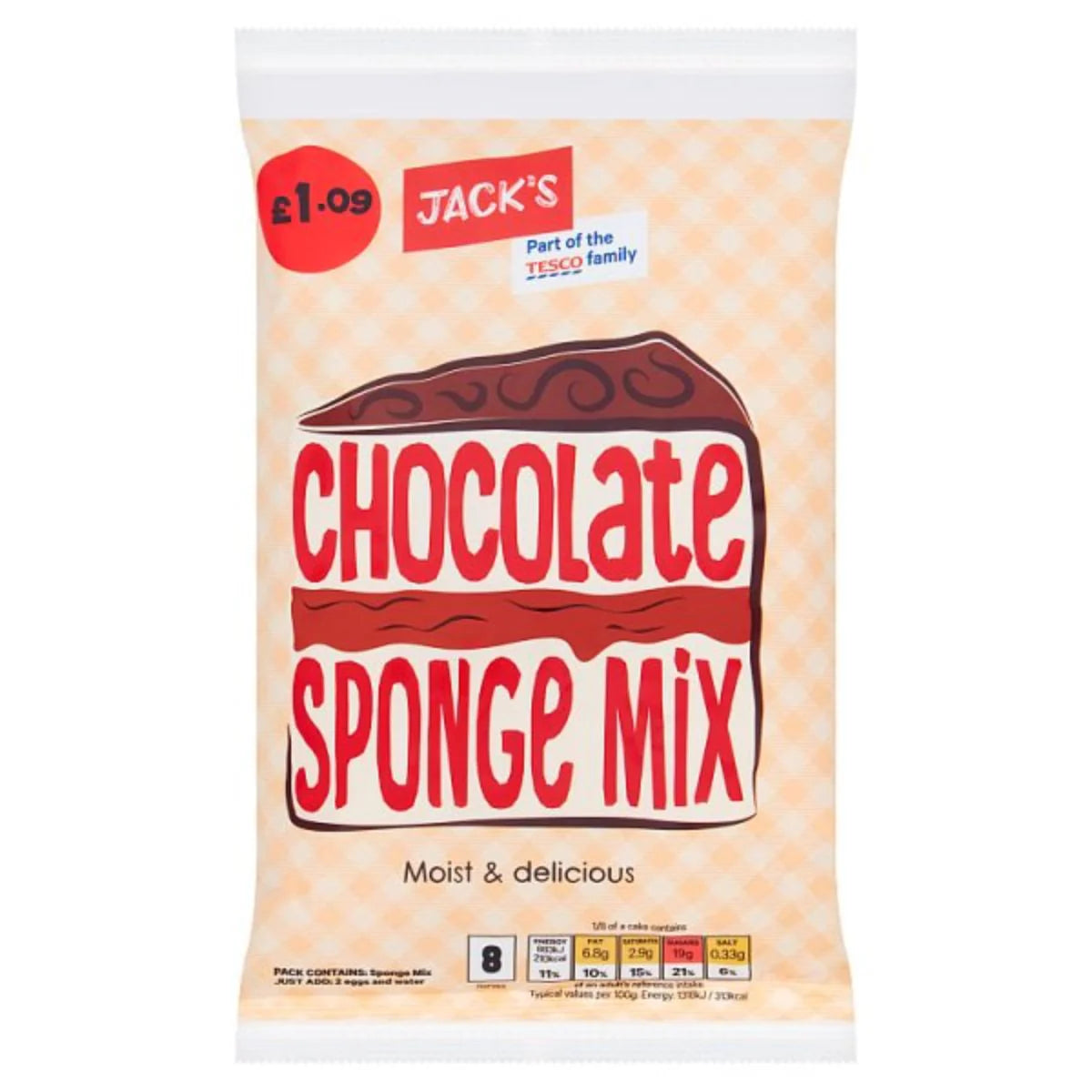 Jacks - Chocolate Sponge Mix - 400g