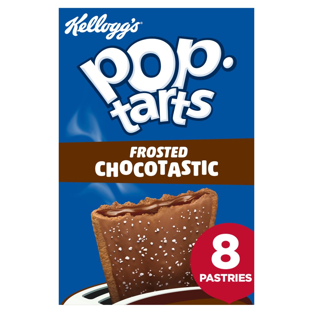 Kellogg's Pop Tarts Frosted Chocolate Pastry Snacks 8 x 48g