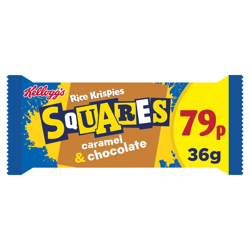 Kellogg's Rice Krispies Squares Caramel & Chocolate Snack Bar PMP £0.79