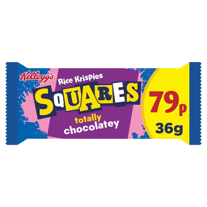 Kellogg's Rice Krispies Squares Chocolate Snack Bar PMP £0.79pm