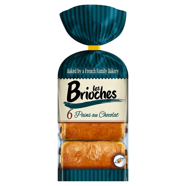 Les Brioche Pain Au Choc 6pk