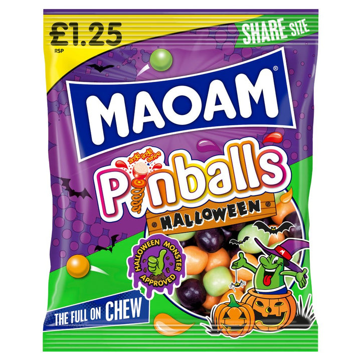 MAOAM Sweets Sharing Bag 140g - Pinballs Halloween