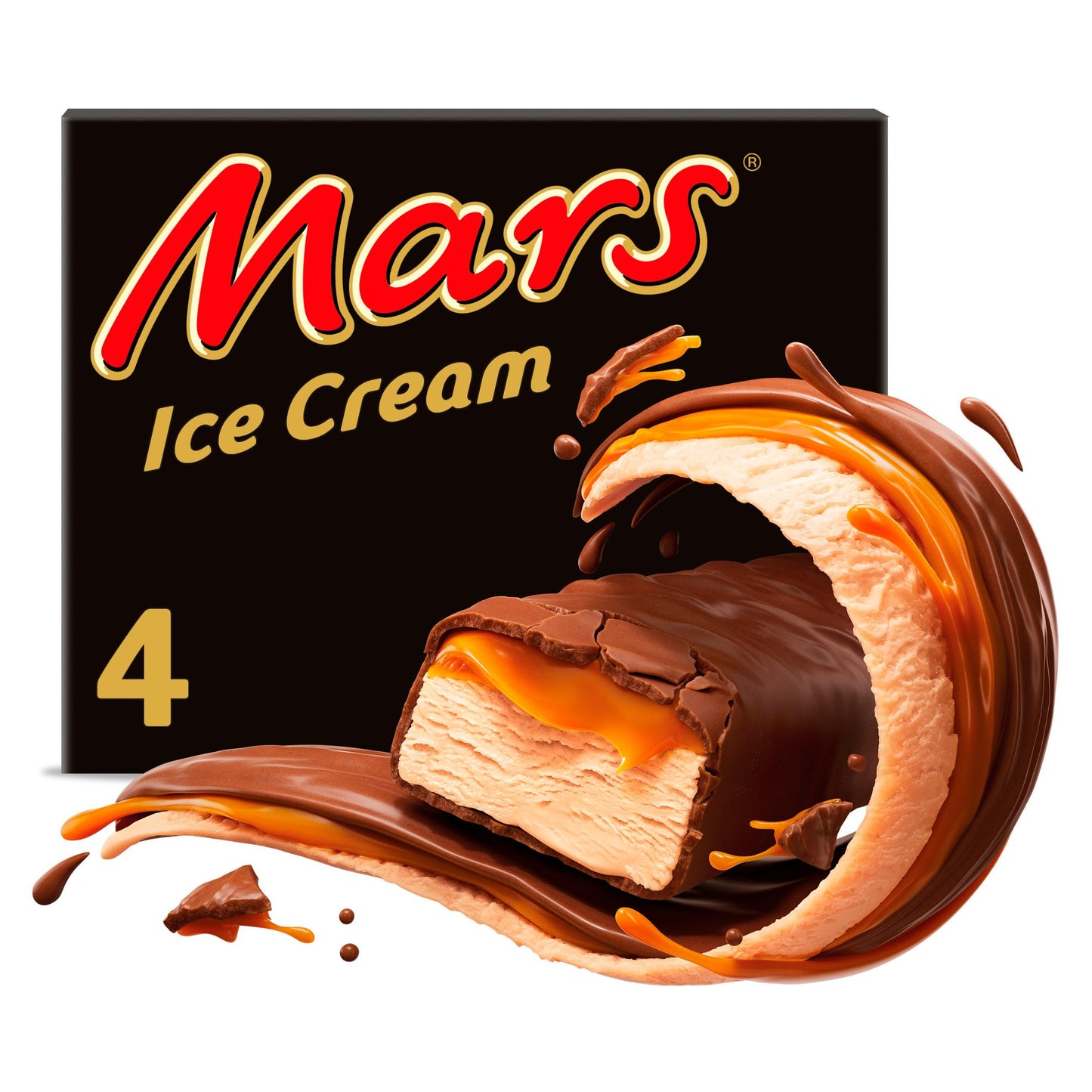 Mars Chocolate Caramel Ice Cream Bars 4pk (4 x 40g icecream multipack