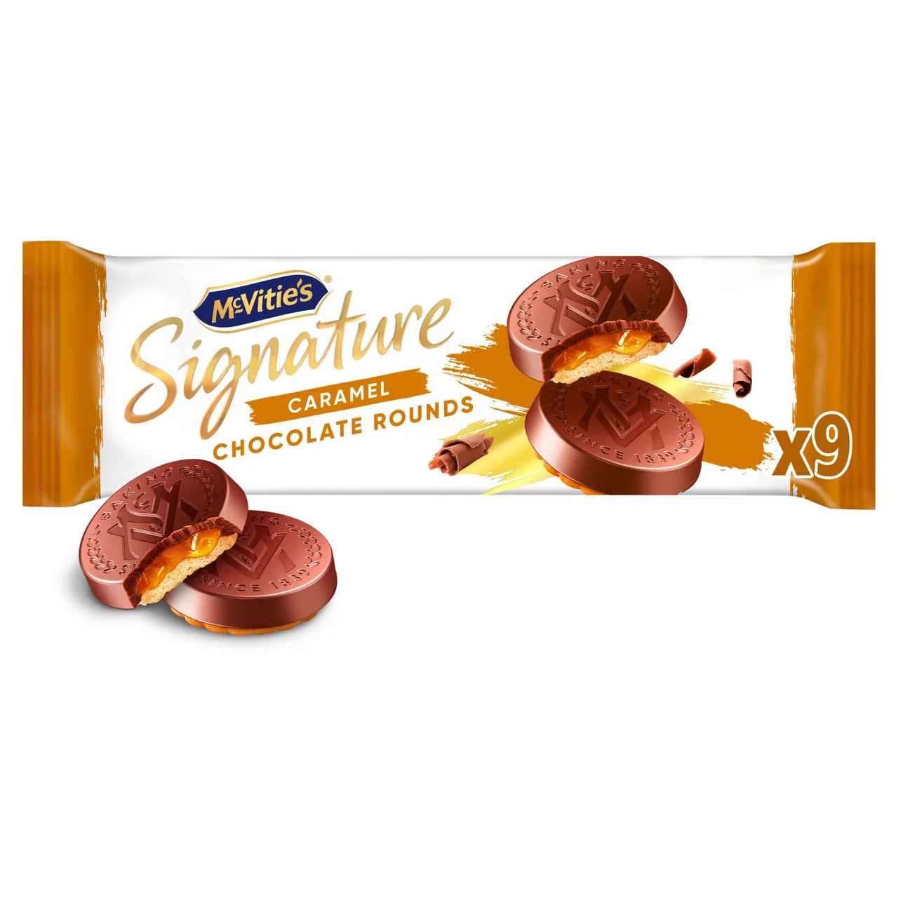 McVitie's Signature Caramel Chocolate Rounds Biscuits 109g £1.99