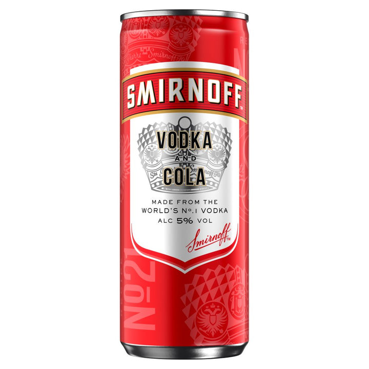 Smirnoff No.21 Vodka Ready to Drink Premix Can - Smirnoff and Cola