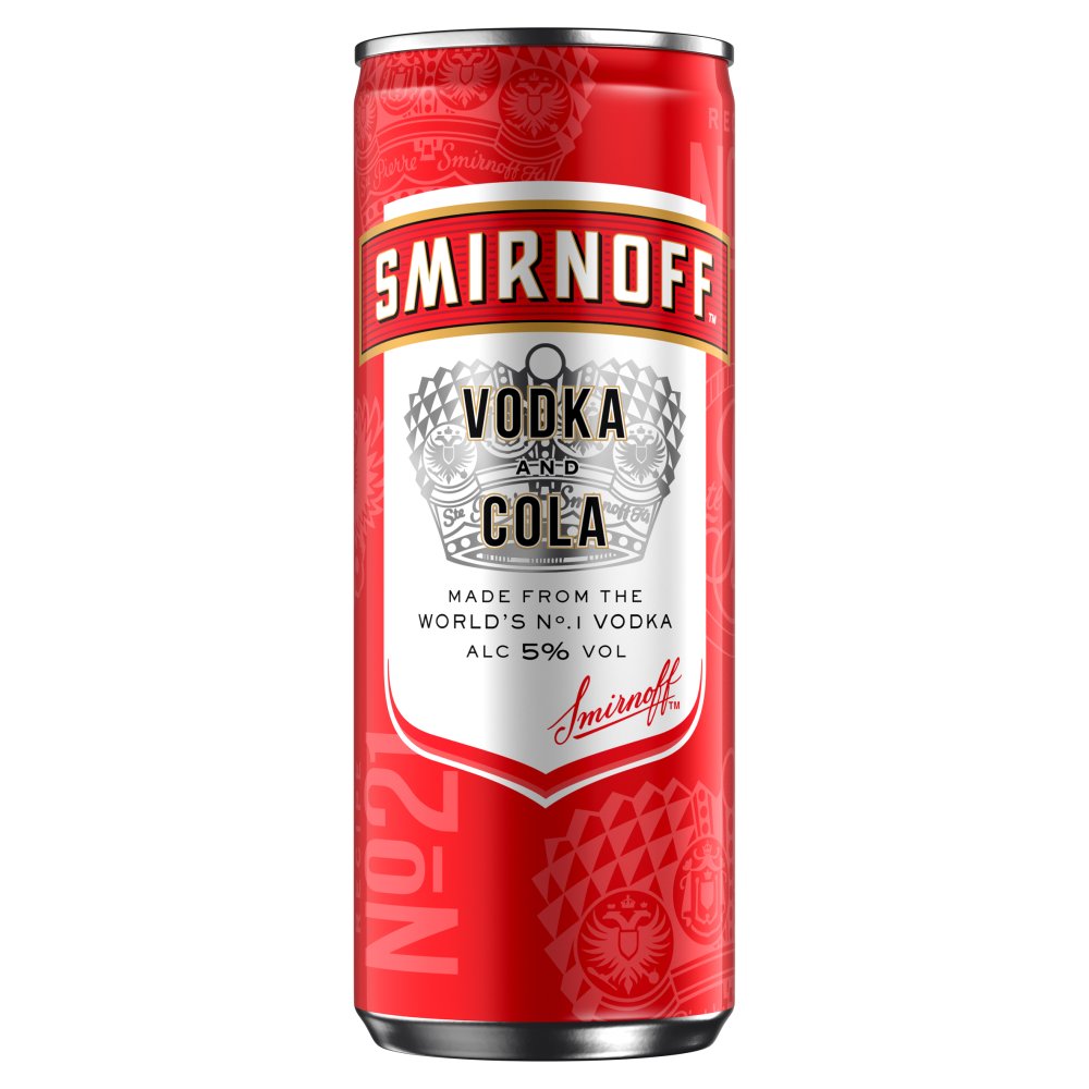 Smirnoff No.21 Vodka Ready to Drink Premix Can