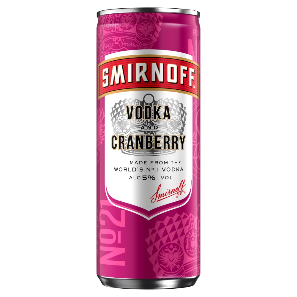 Smirnoff No.21 Vodka Ready to Drink Premix Can
